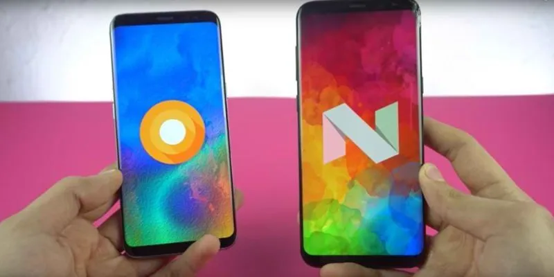 So sánh giao diện giữa Android Oreo và Nougat trên Galaxy S8